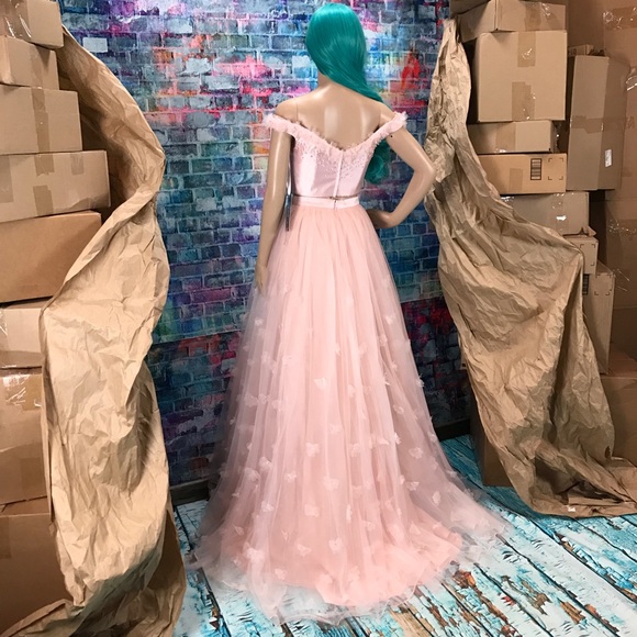 SHERRI HILL ๐ 2pc Blush Gown! #52046 - Picture 6 of 7